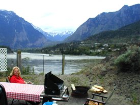 camping on the Fraser River