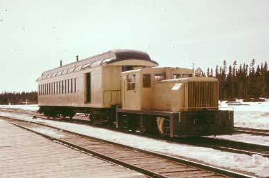 HEPC Industrial Railway train at Fraserdale - sometime in the 1960s