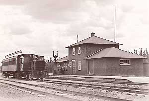 The train at Fraserdale - photo by RH Frampton