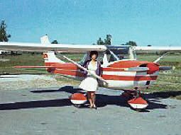 Jackie and her Cessna 150